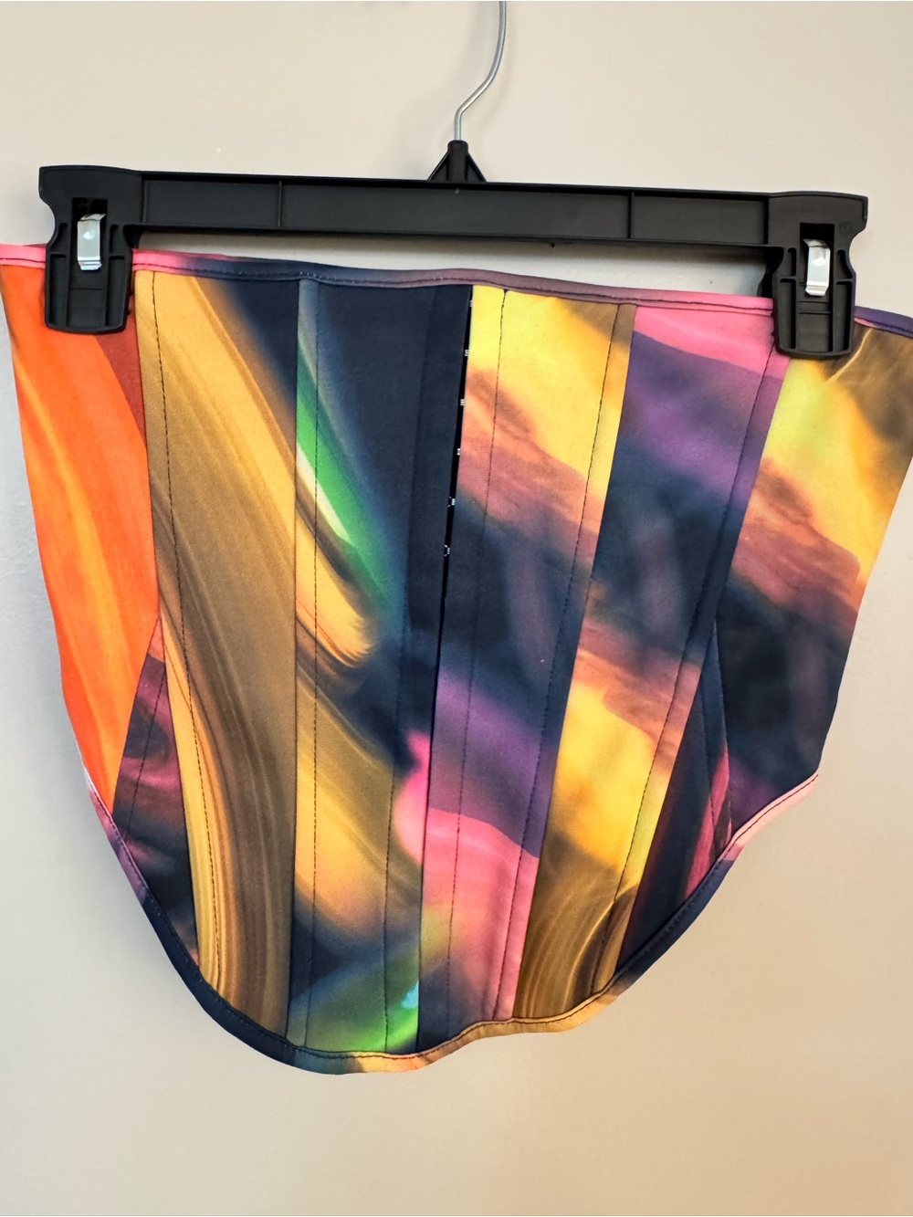 White Fox Boutique Multicolor Tie-Dye Corset Top